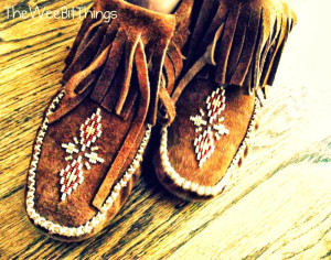 Manitobah Moccasins Close Up Photo Shot