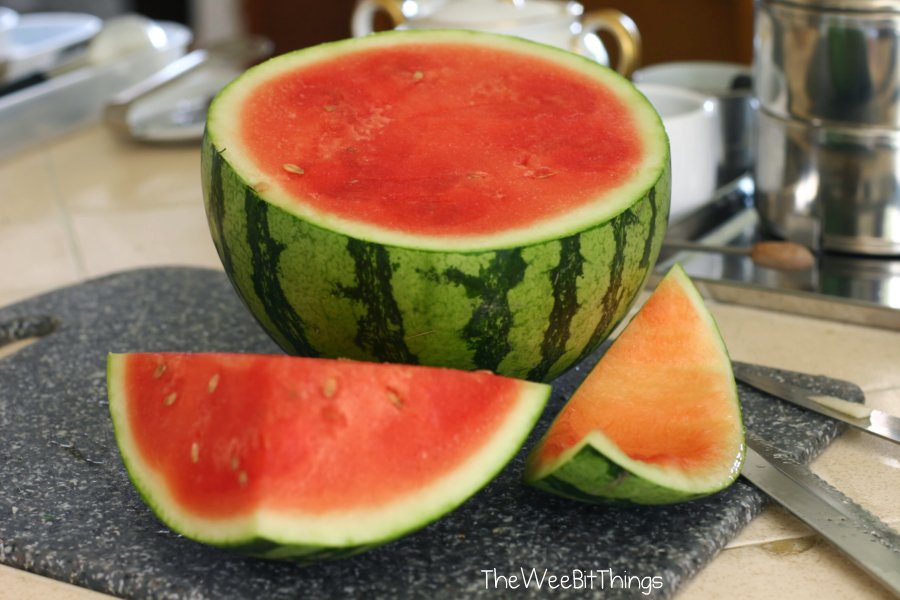 Image of a Watermelon Cut in Half