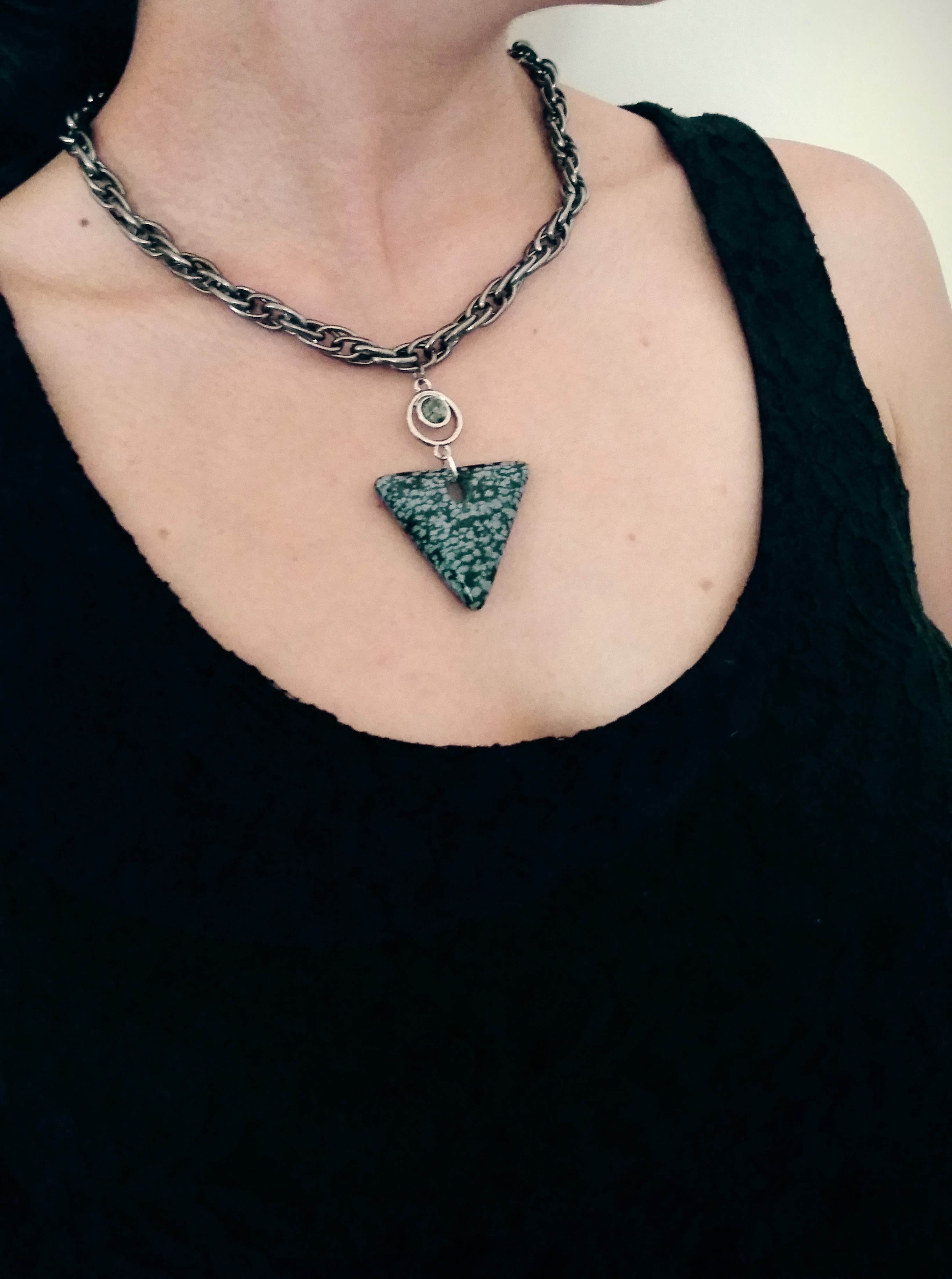 Inverted Triangle Chain Necklace II